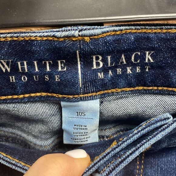 White House Black Market Slim Boot Jeans Size 10 Short NEW - Picture 3 of 6